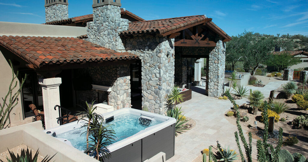 le plus petit spa de nage