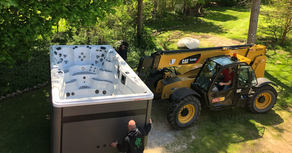 installation d'un spa de nage