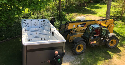 installation d'un spa de nage