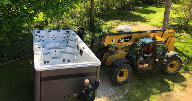 installation d'un spa de nage