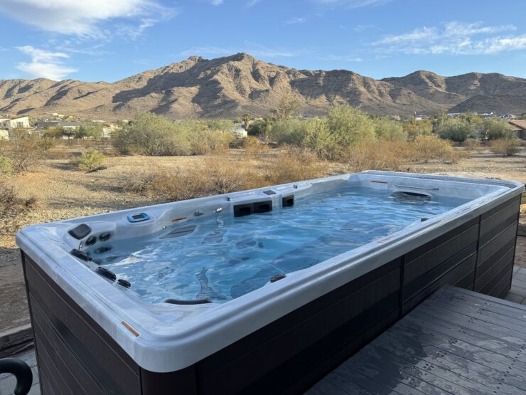 spa de nage enterré