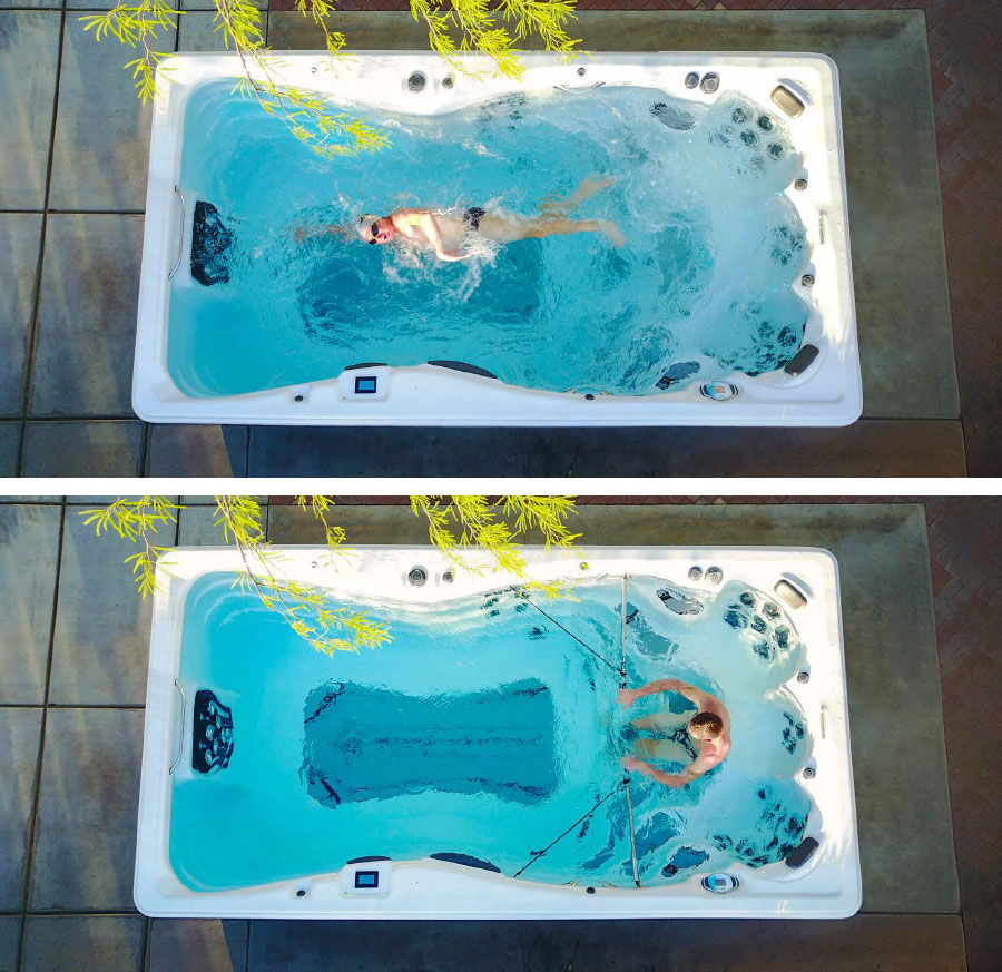 Qu'il s'agisse de nager ou de faire de l'exercice, les deux peuvent être réalisés dans votre jardin dans un spa de nage.
