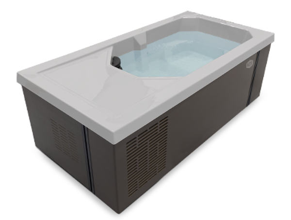 Vue de trois quarts d'un bain froid H2X Renegade