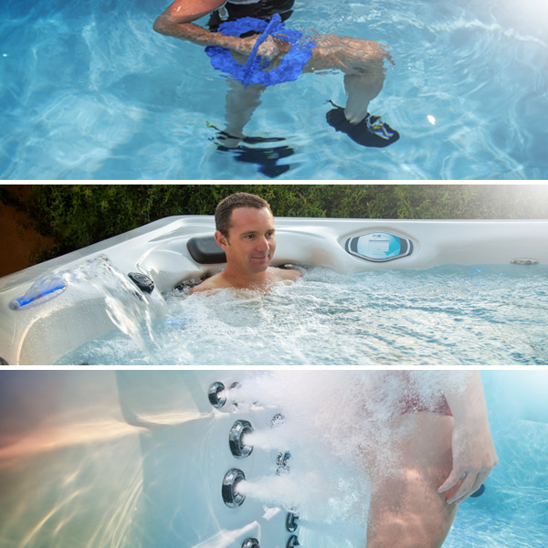 Haltères pour exercices aquatiques, Ben Hoffman Hot Tub, Swim Spa Jets