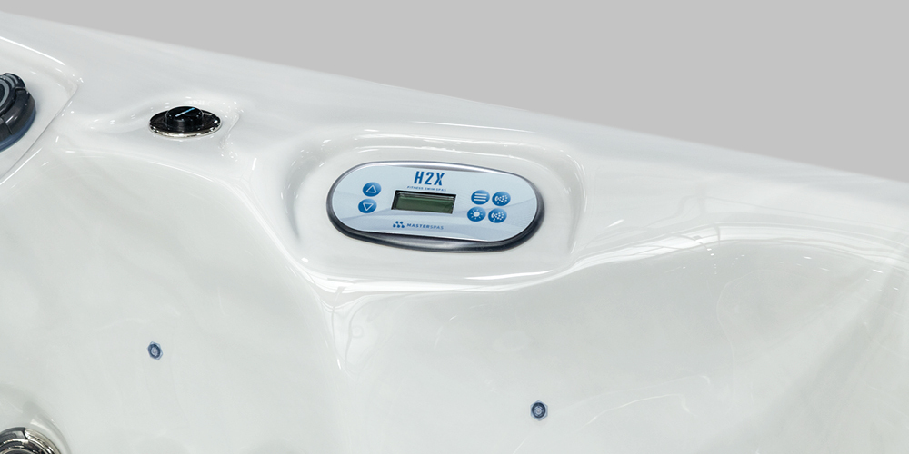 Panneau de commande du Swim Spa H2X Fitness.