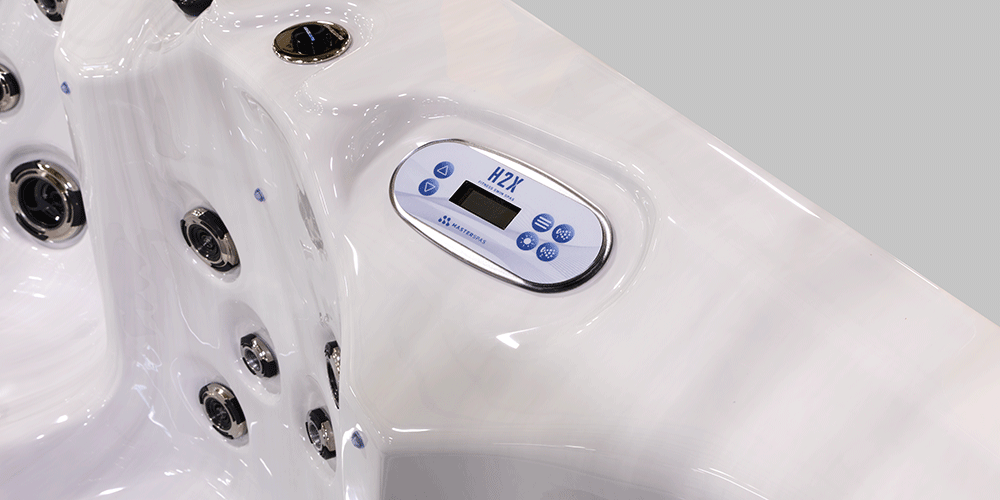 Panneau de commande du Therapool 15.